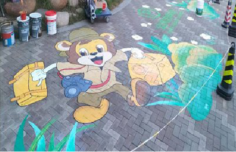 黎川县夏季画地面彩绘会遇到的问题