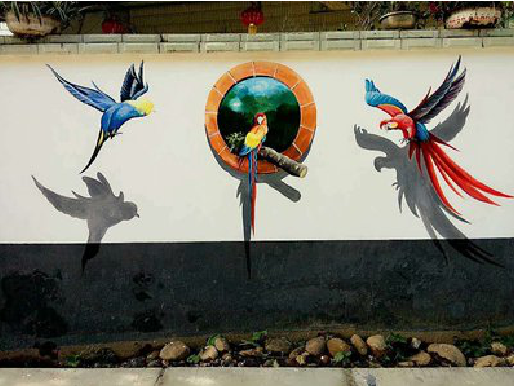 黎川县视觉错位-3D墙绘设计