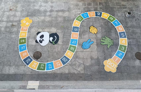 黎川县地面游戏彩绘