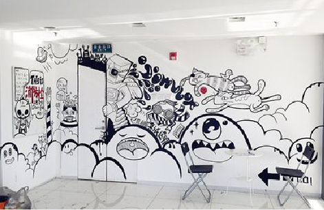 黎川县手绘墙并非传统涂鸦。